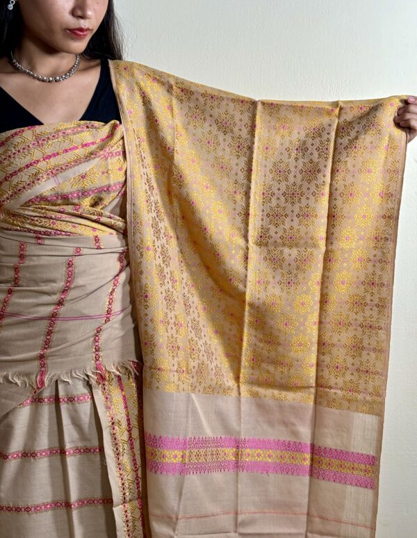 Beige Muga Dokhona