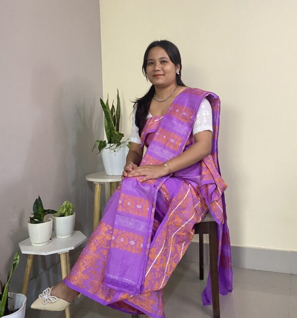 Lavender | Orange-Gold Dokhona | Jobha