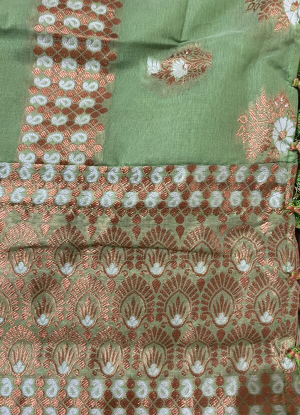 Sage Green Dokhona-Golden Agor